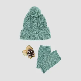 Cable Hat with Pom Pom