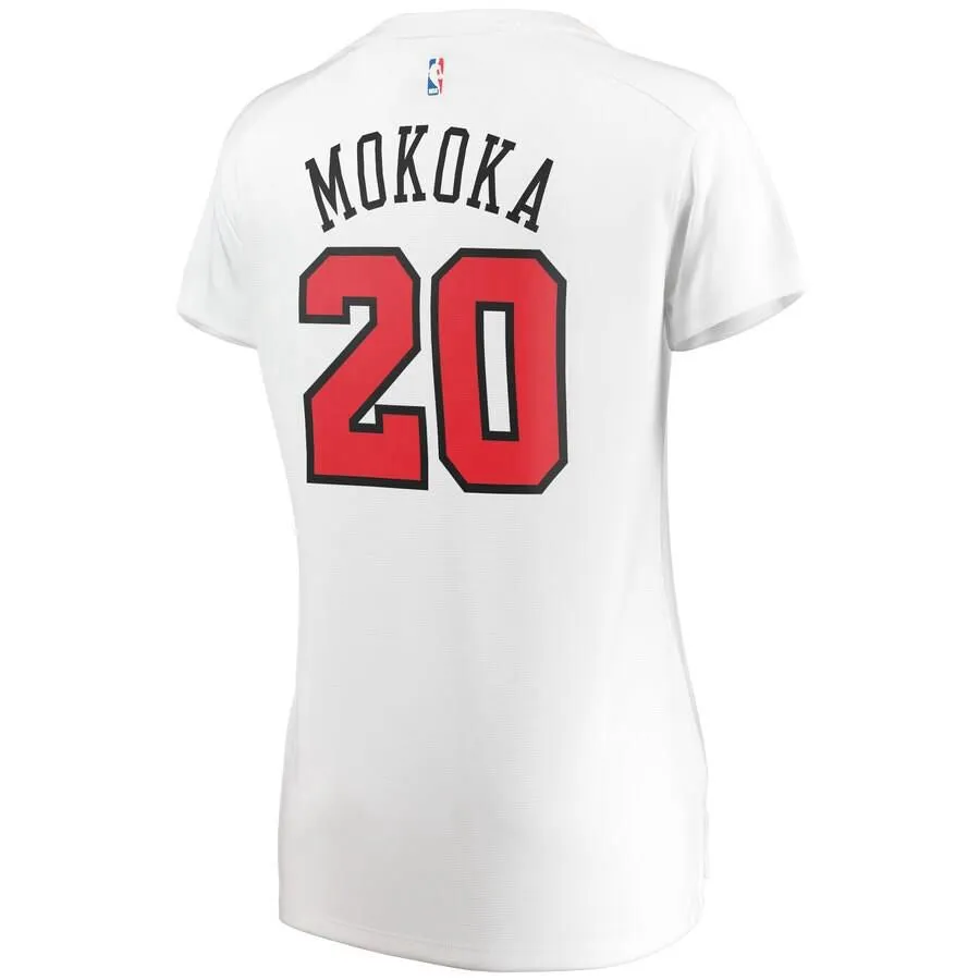 Chicago Bulls Adam Mokoka Fanatics Branded Fast Break Player Association Jersey Womens - White | Ireland R2533P6