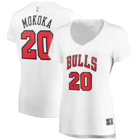 Chicago Bulls Adam Mokoka Fanatics Branded Fast Break Player Association Jersey Womens - White | Ireland R2533P6