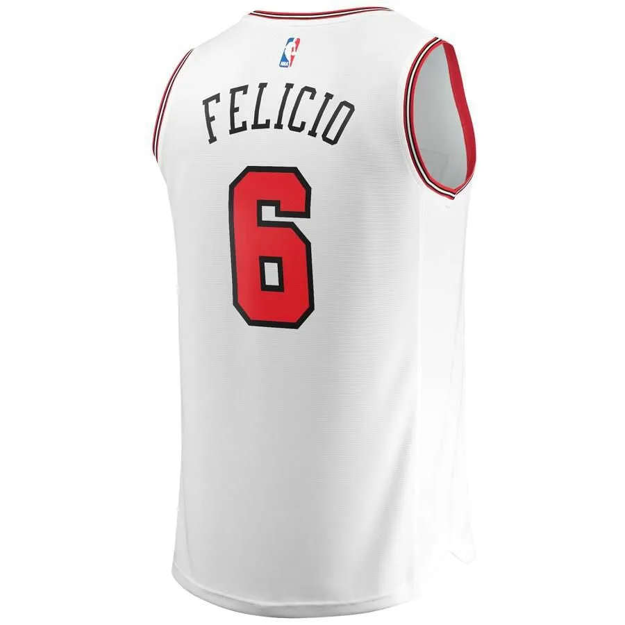 Chicago Bulls Cristiano Felicio Fanatics Branded Fast Break Player Association Jersey Kids - White | Ireland H3927T8