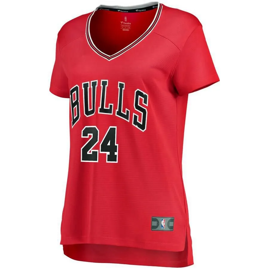 Chicago Bulls Lauri Markkanen Fanatics Branded Fast Break Icon Jersey Womens - Red | Ireland K8226V1