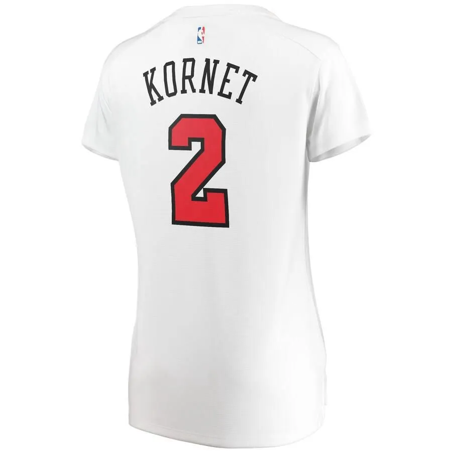 Chicago Bulls Luke Kornet Fanatics Branded Fast Break Player Association Jersey Womens - White | Ireland S1317A1