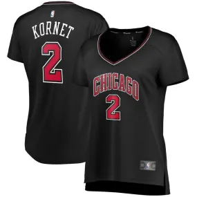 Chicago Bulls Luke Kornet Fanatics Branded Fast Break Player Statement Jersey Womens - Black | Ireland W6118Y0