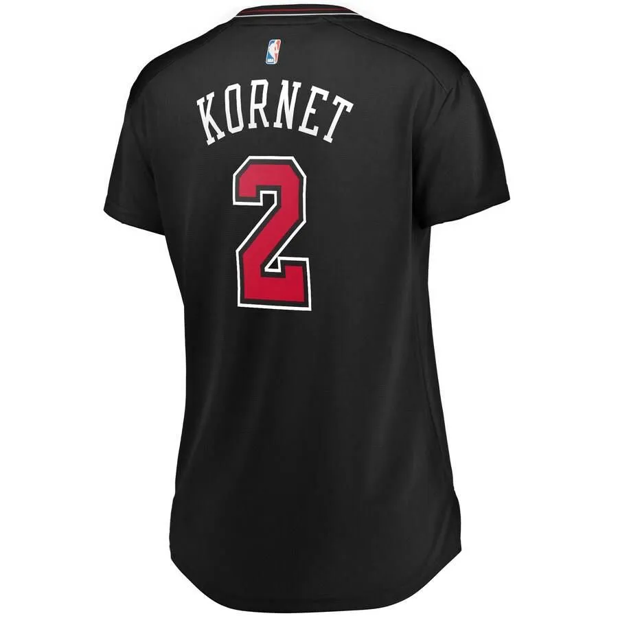 Chicago Bulls Luke Kornet Fanatics Branded Fast Break Player Statement Jersey Womens - Black | Ireland W6118Y0