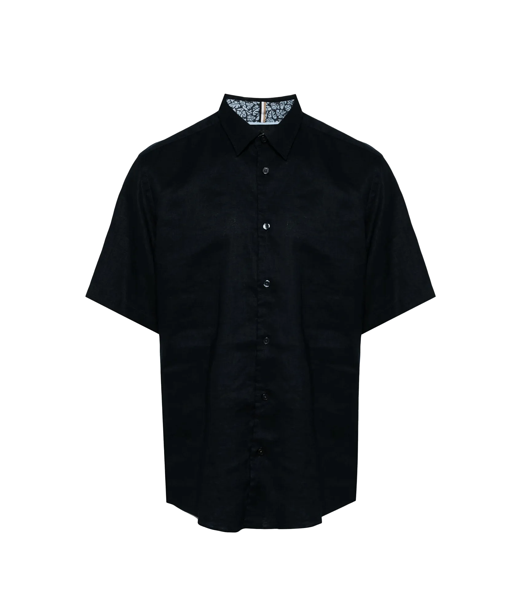 Classic collar Short-sleeved Shirt - Navy