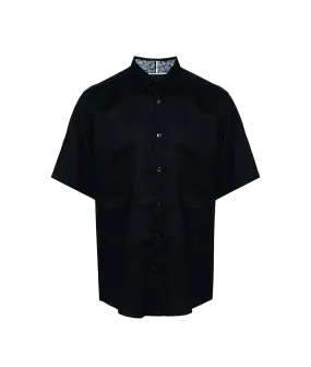 Classic collar Short-sleeved Shirt - Navy