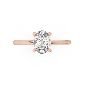 Classic Oval Cut Solitaire Engagement Ring