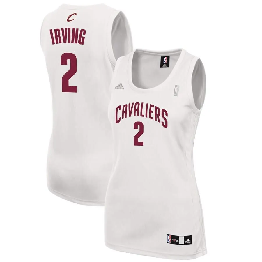 Cleveland Cavaliers Kyrie Irving Adidas Replica Fashion Jersey Womens - White | Ireland S5281N1