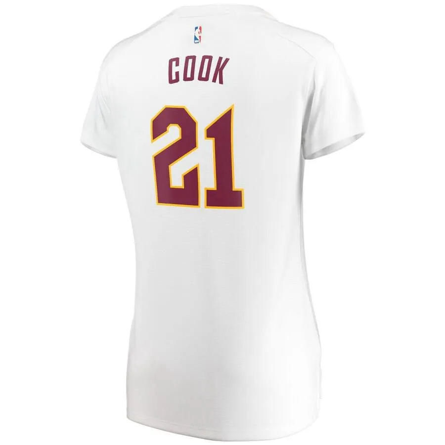 Cleveland Cavaliers Tyler Cook Fanatics Branded Fast Break Player Association Jersey Womens - White | Ireland F6245T6