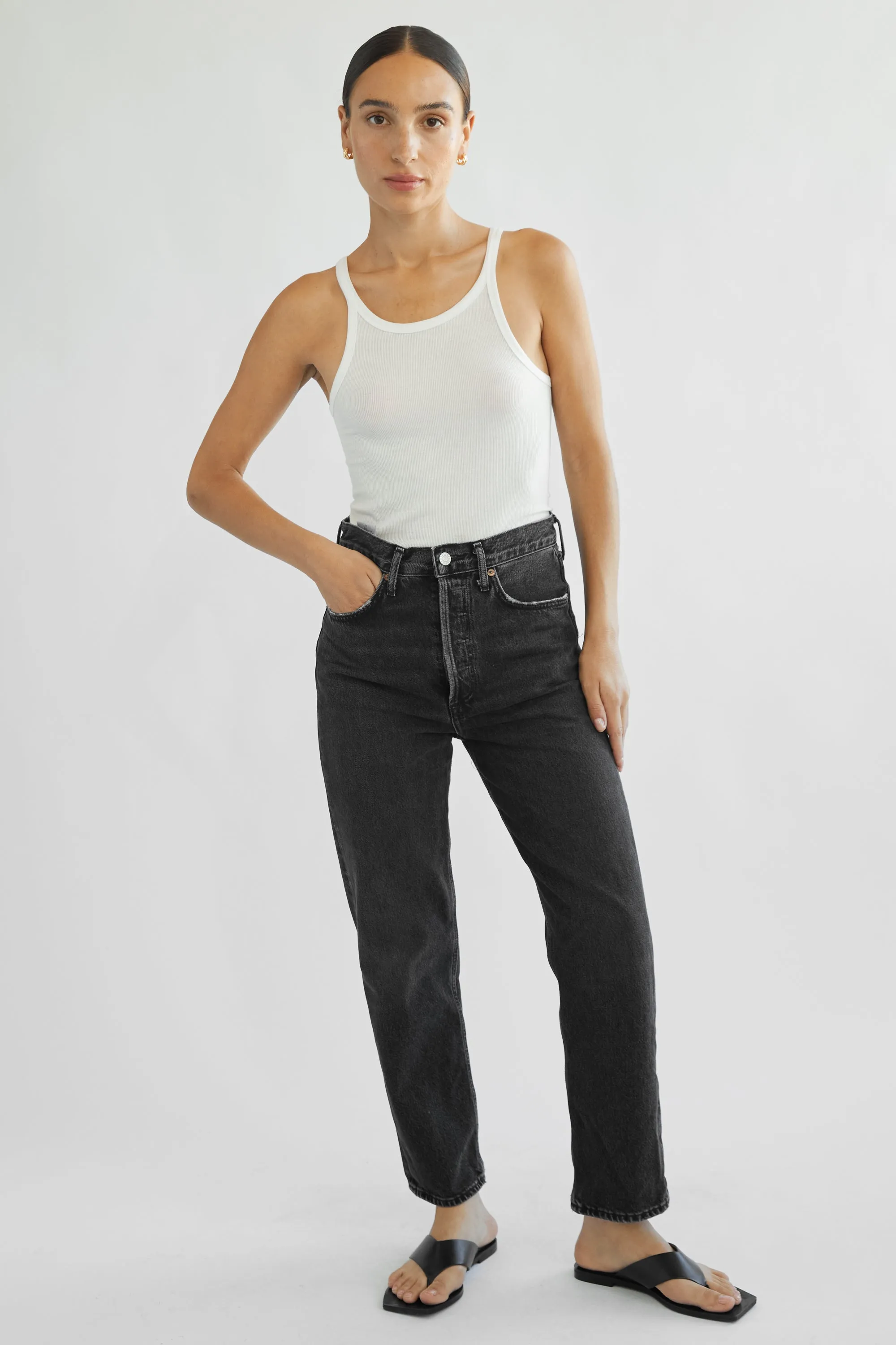 Cropped Rib Tank