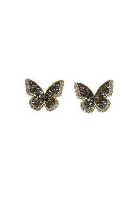 Crystal Butterfly Earrings