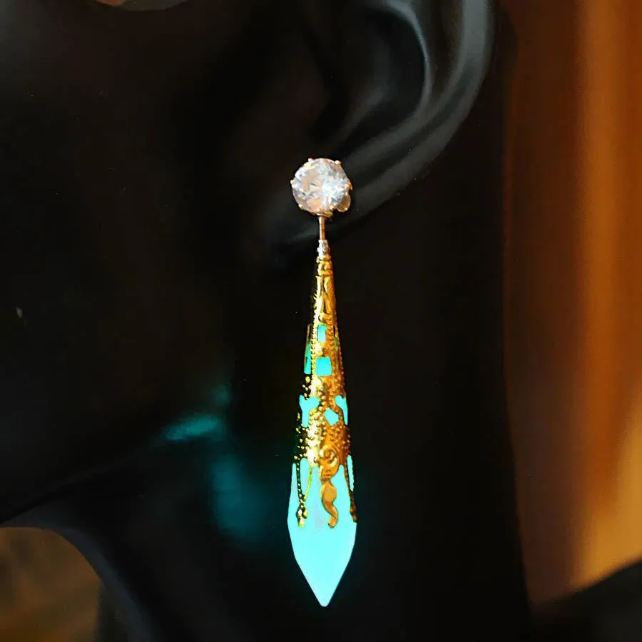 Crystal Obelisk Earrings