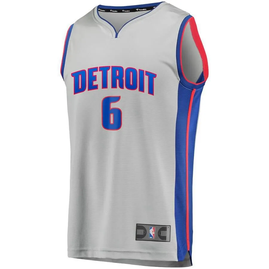 Detroit Pistons Bruce Brown Fanatics Branded Replica Fast Break Player Statement Jersey Kids - Grey | Ireland E5920J4