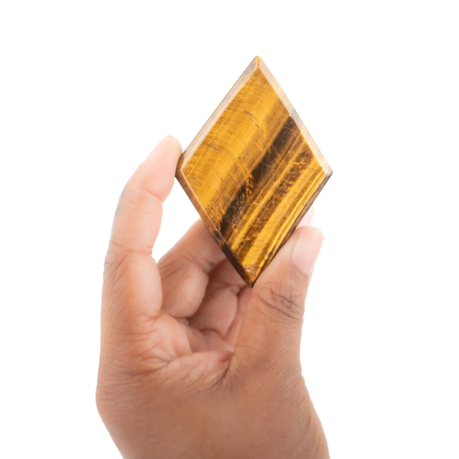 Diamond-Cut Tiger's Eye Crystal