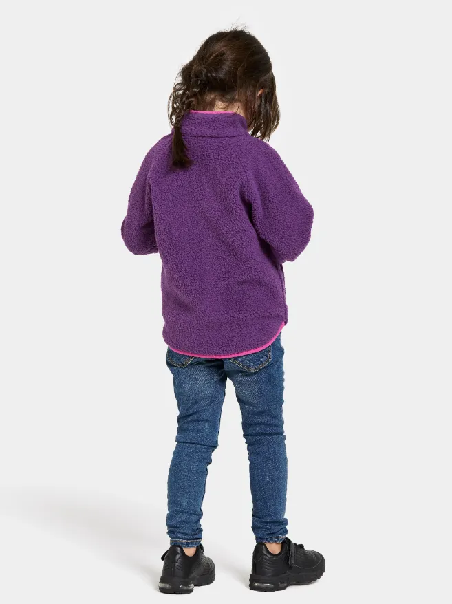 Didriksons Kids Gibbs Full Zip Fleece Jacket (Royal Purple)(Ages 1-10)