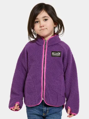 Didriksons Kids Gibbs Full Zip Fleece Jacket (Royal Purple)(Ages 1-10)