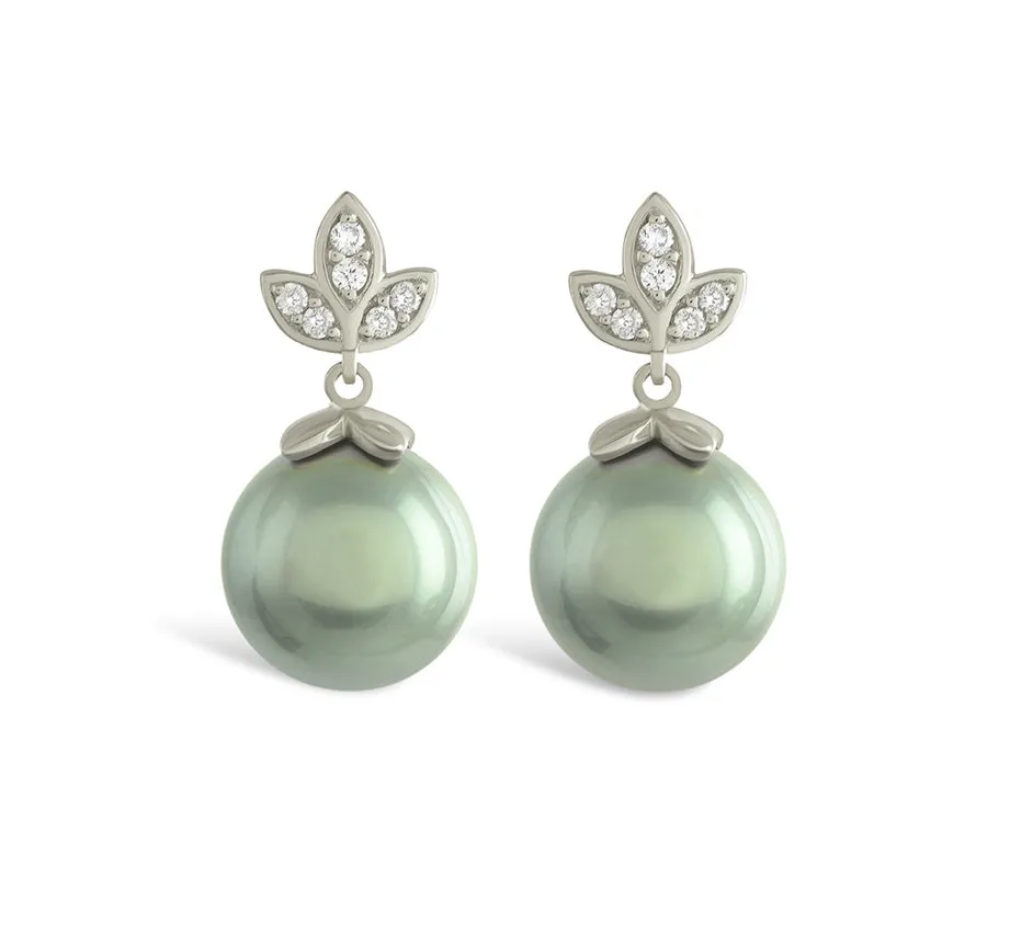 Eden (Tahitian Grey Pearl) Earrings