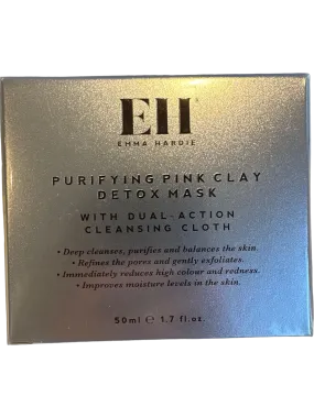 Emma Hardie Purifying Pink Clay Detox Mask Skin Care Detox with Cleansing Cloth