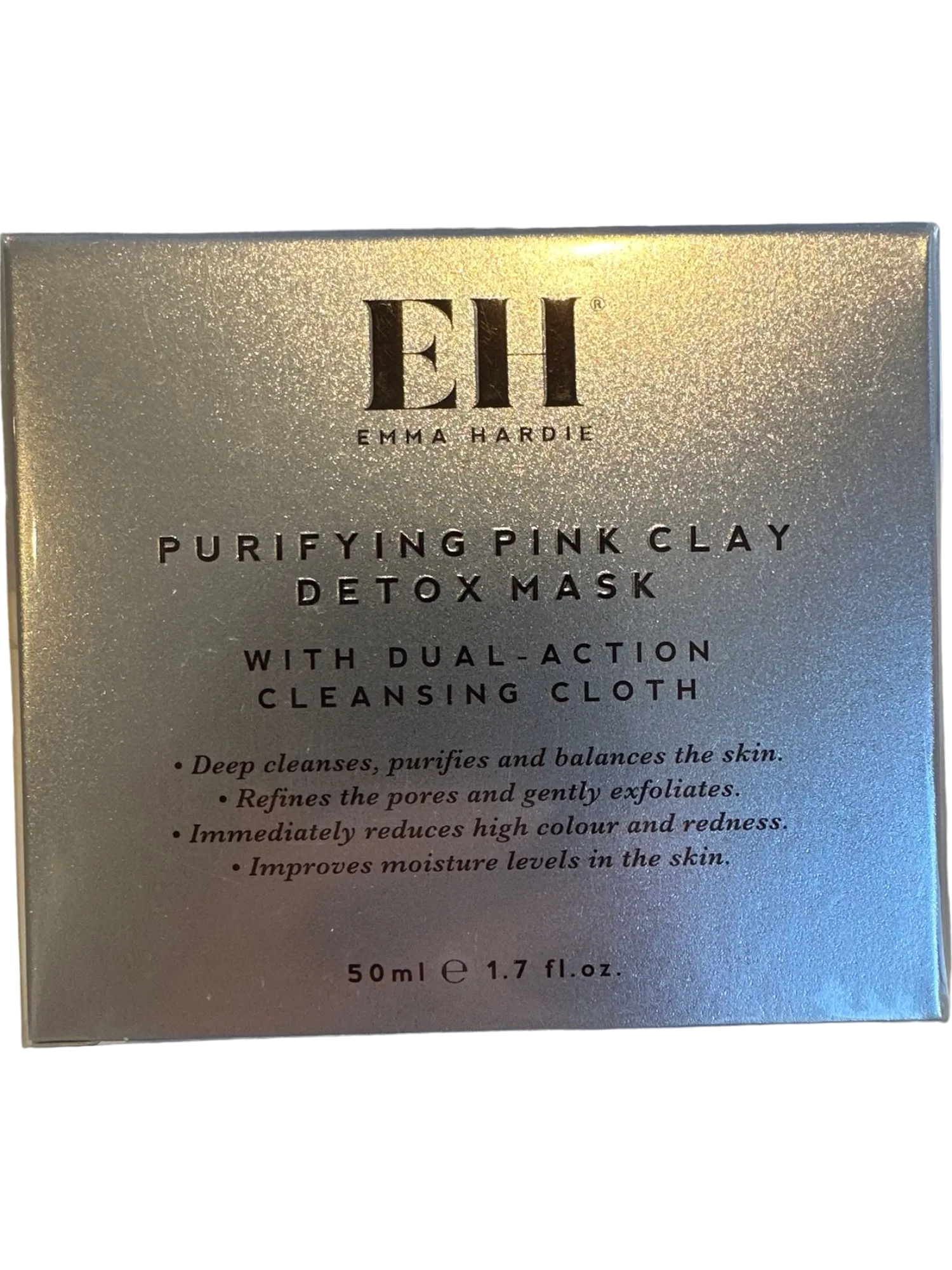 Emma Hardie Purifying Pink Clay Detox Mask Skin Care Detox with Cleansing Cloth