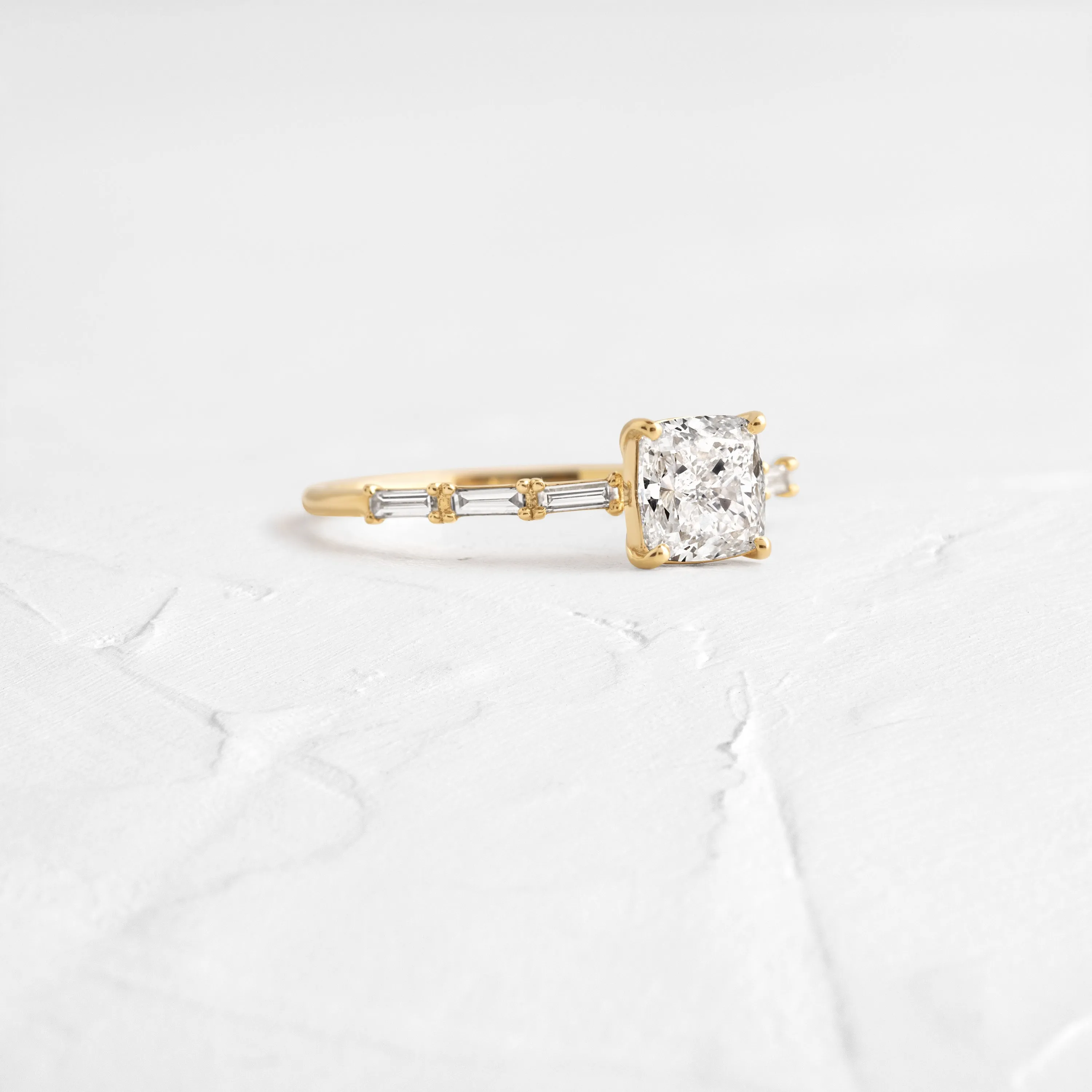 Fluency Ring, 1ct. Cushion Cut