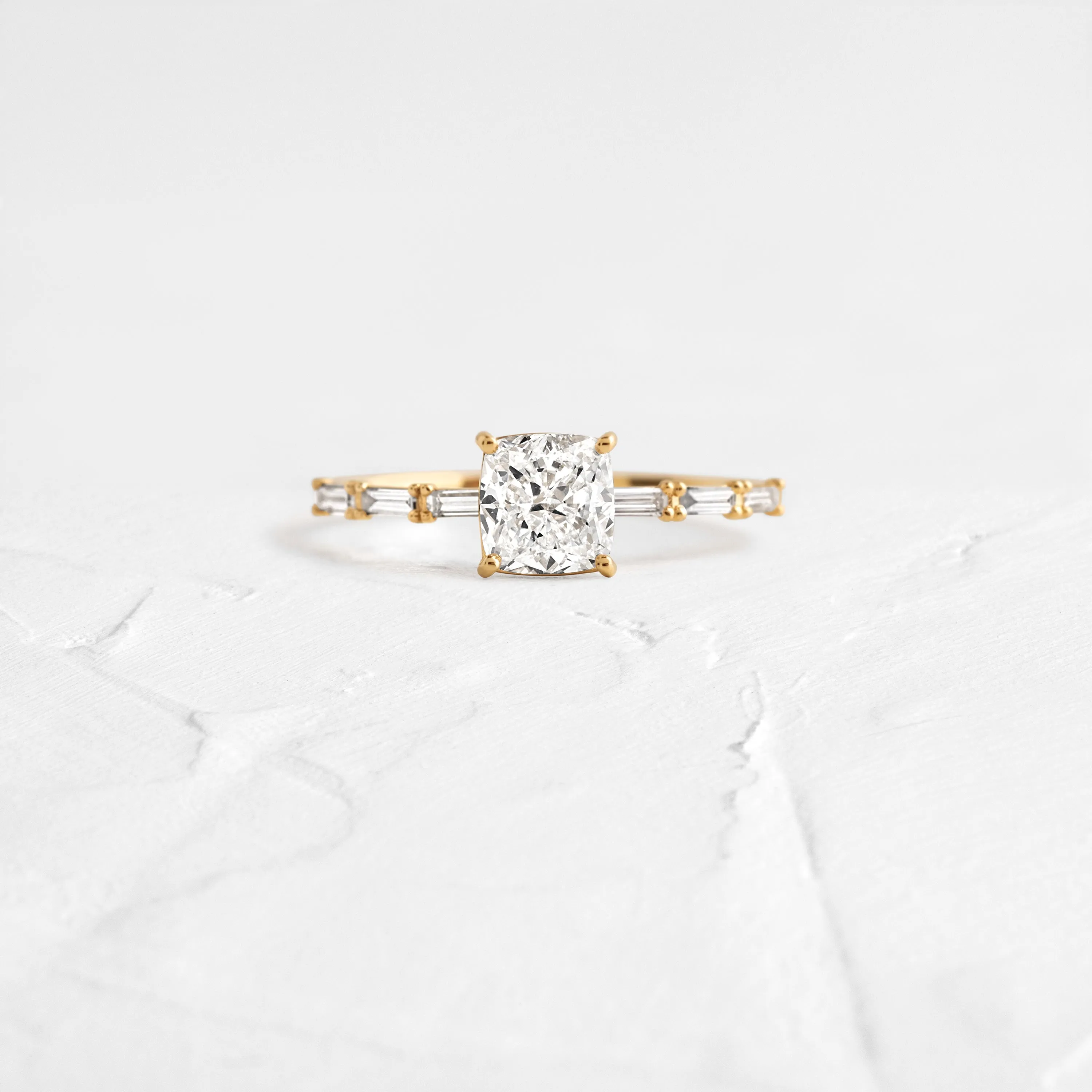 Fluency Ring, 1ct. Cushion Cut