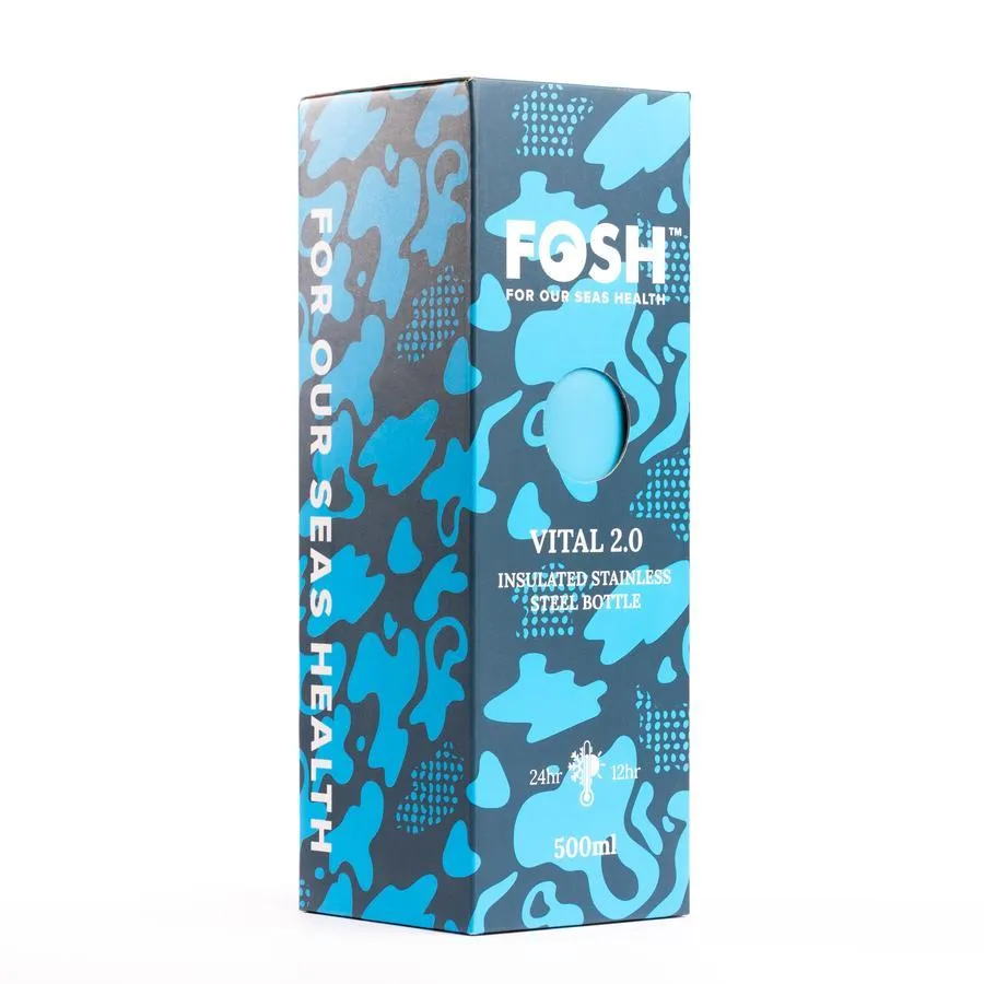 FOSH Vital 2.0 500ml Water Bottle Walnut