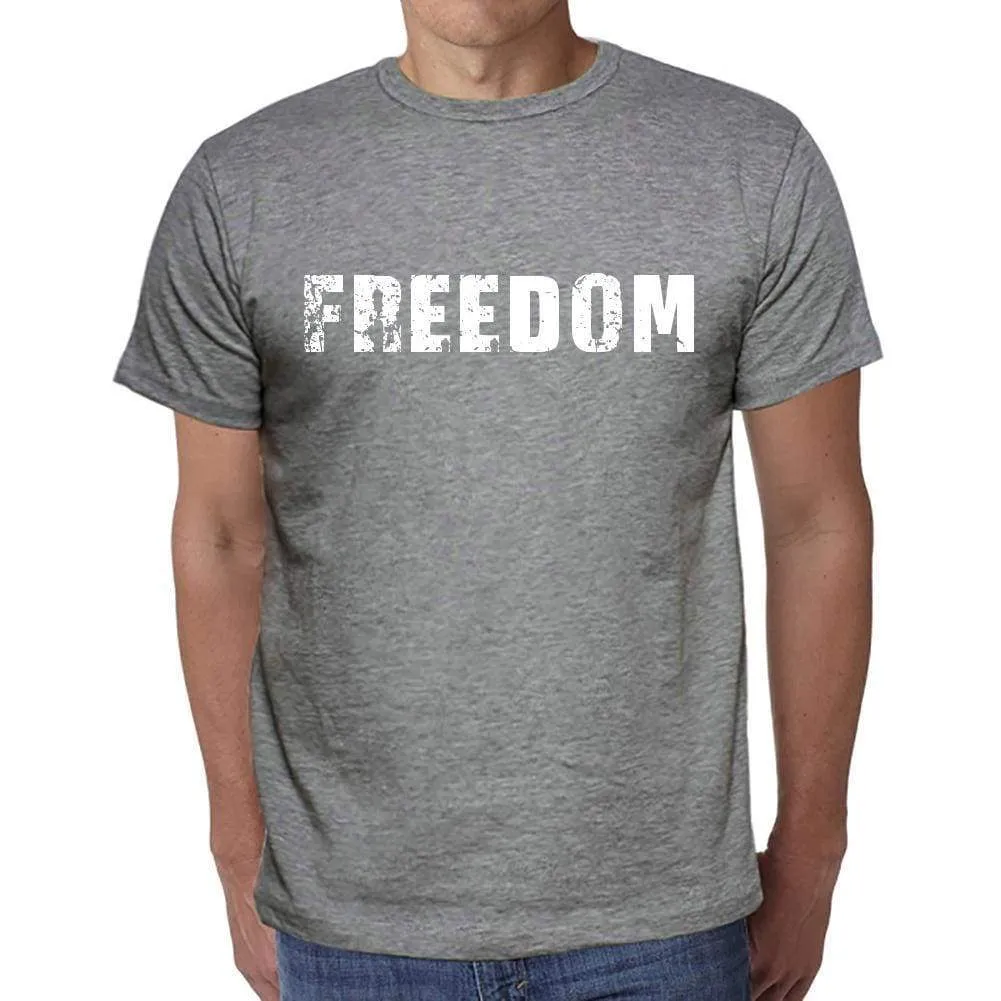 'freedom, Men's Short Sleeve Round Neck T-shirt 00046