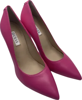 Guess Pink Leather Court Heel UK 4 EU 37 👠