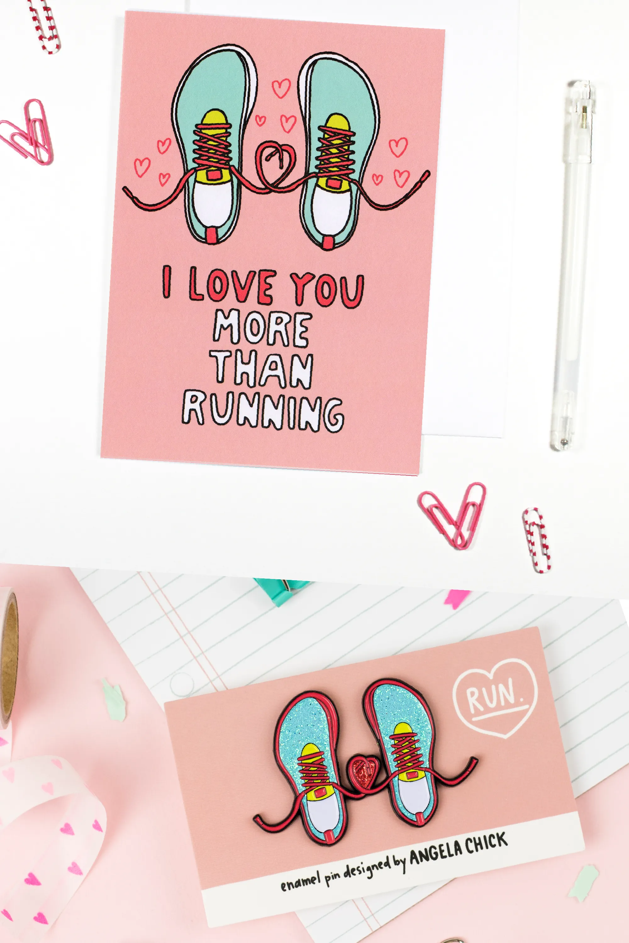 I Love You More Than Running Card