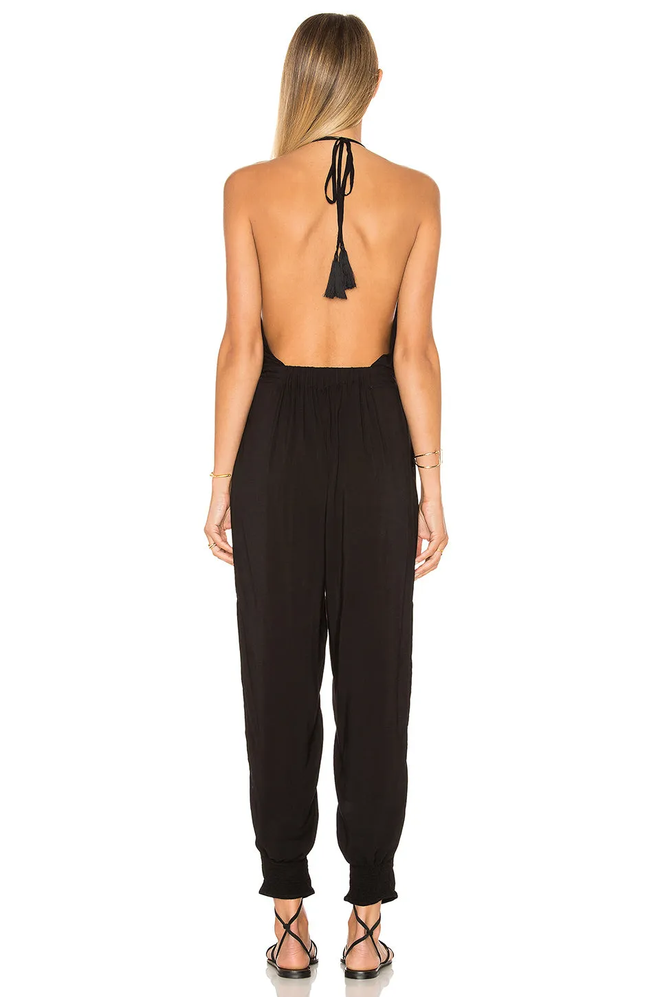 Indah Paz Silk Halter Jumpsuit