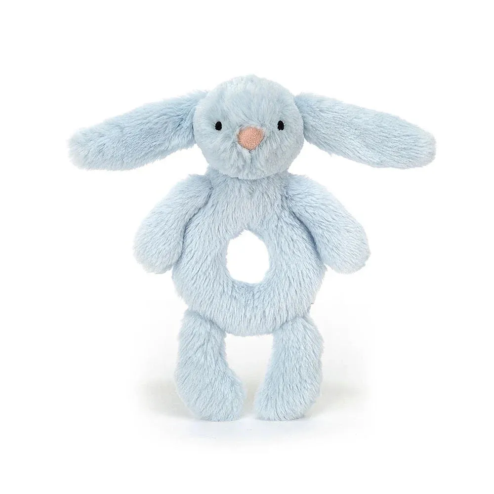 Jellycat Bashful Blue Bunny Ring Rattle