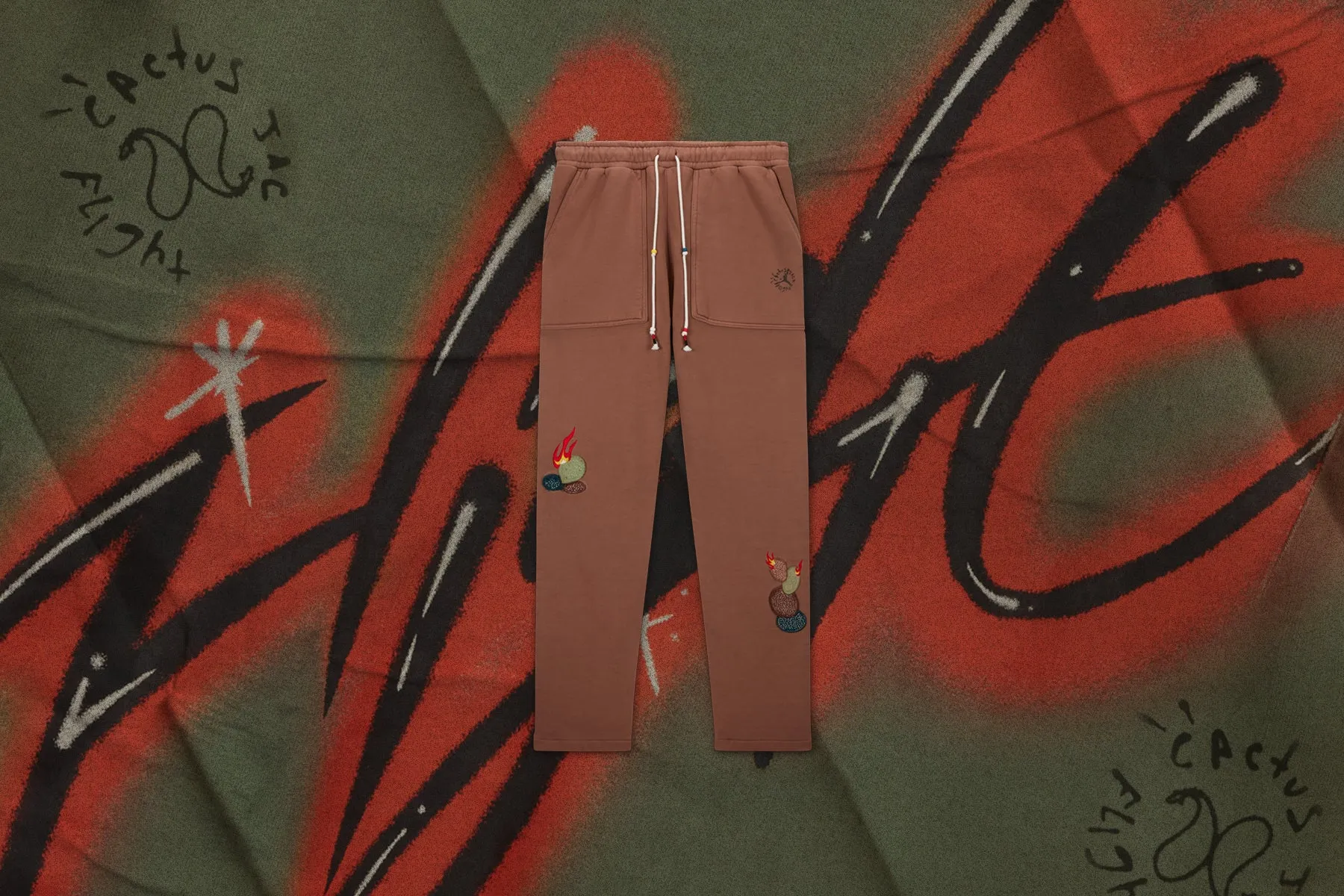 Jordan x Travis Scott Fleece Pants - Archeo Brown