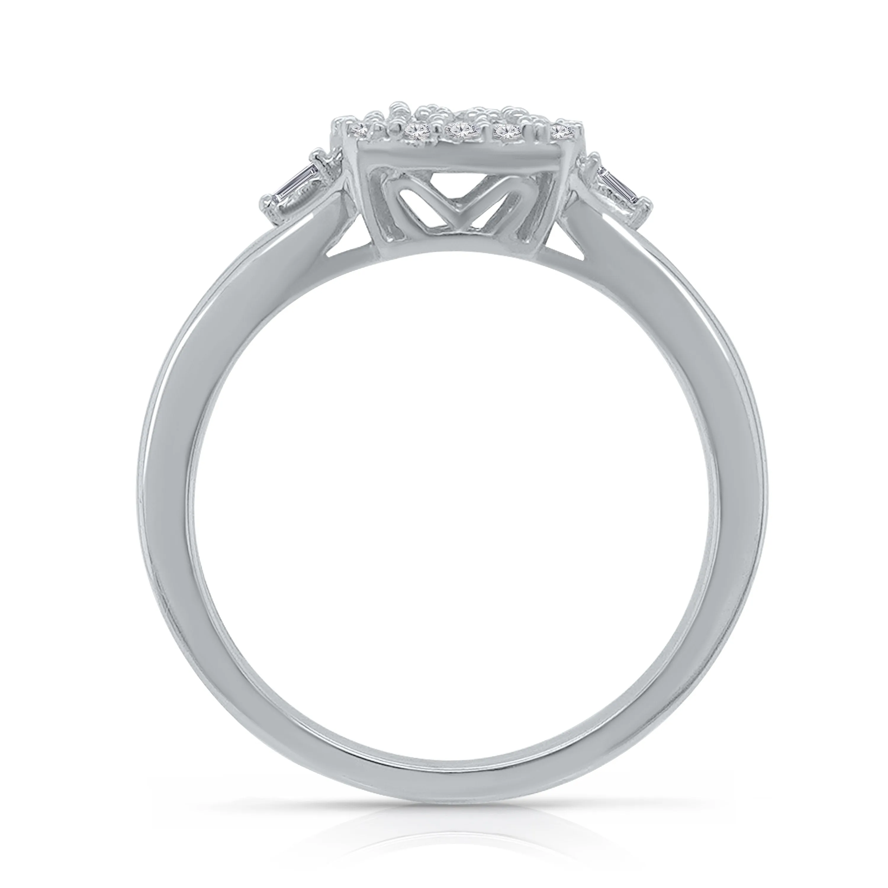 Kallati Eternal Diamond Engagement Ring in 14K White Gold