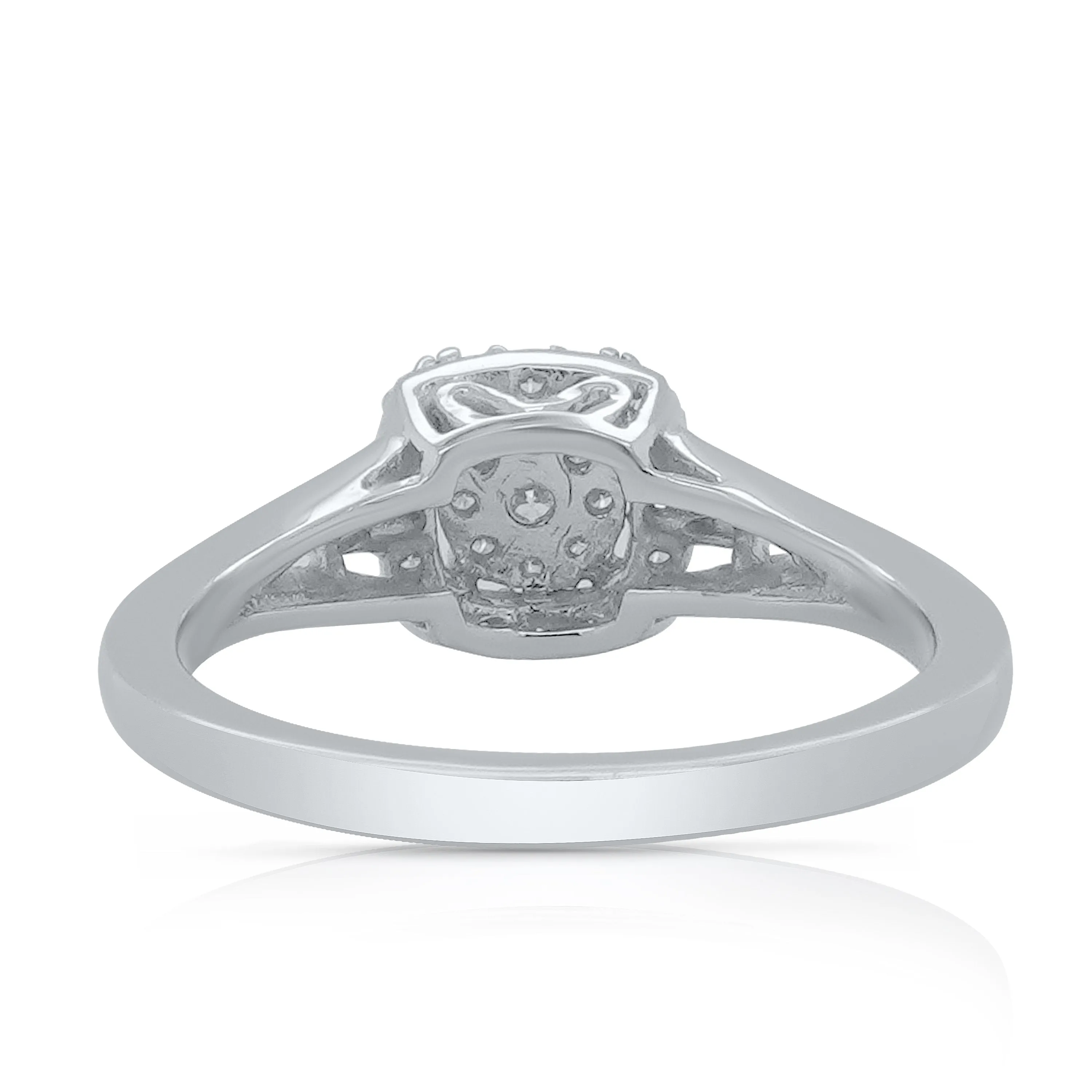 Kallati Eternal Diamond Engagement Ring in 14K White Gold