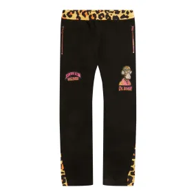 Kids Dr. Bombay Leopard Fleece Joggers