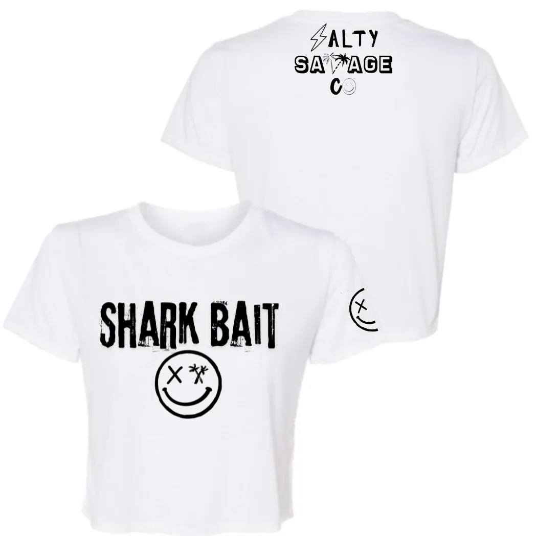 Ladies "SHARK BAIT" Flowy Crop Tee