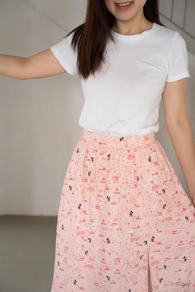 Ladies Skirt - Pink Road Trip Mickey (XS left!)