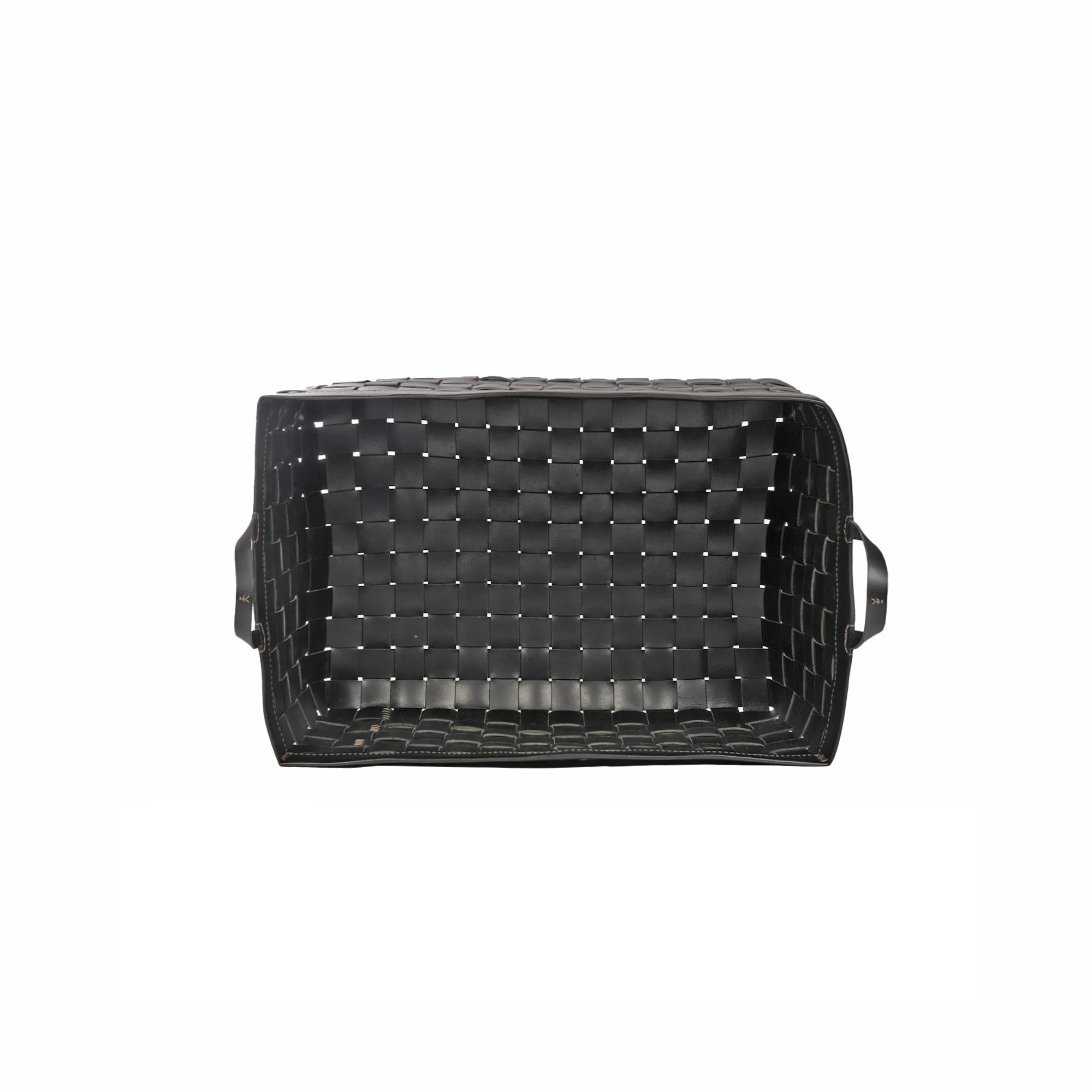 Large Basket Leather Black