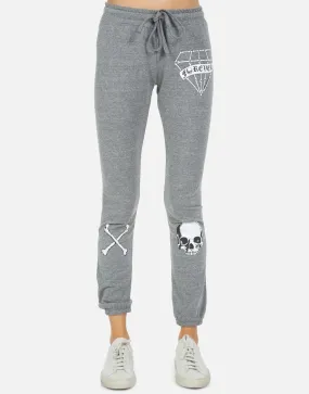 Lauren Moshi Uri Bone Diamond Joggers