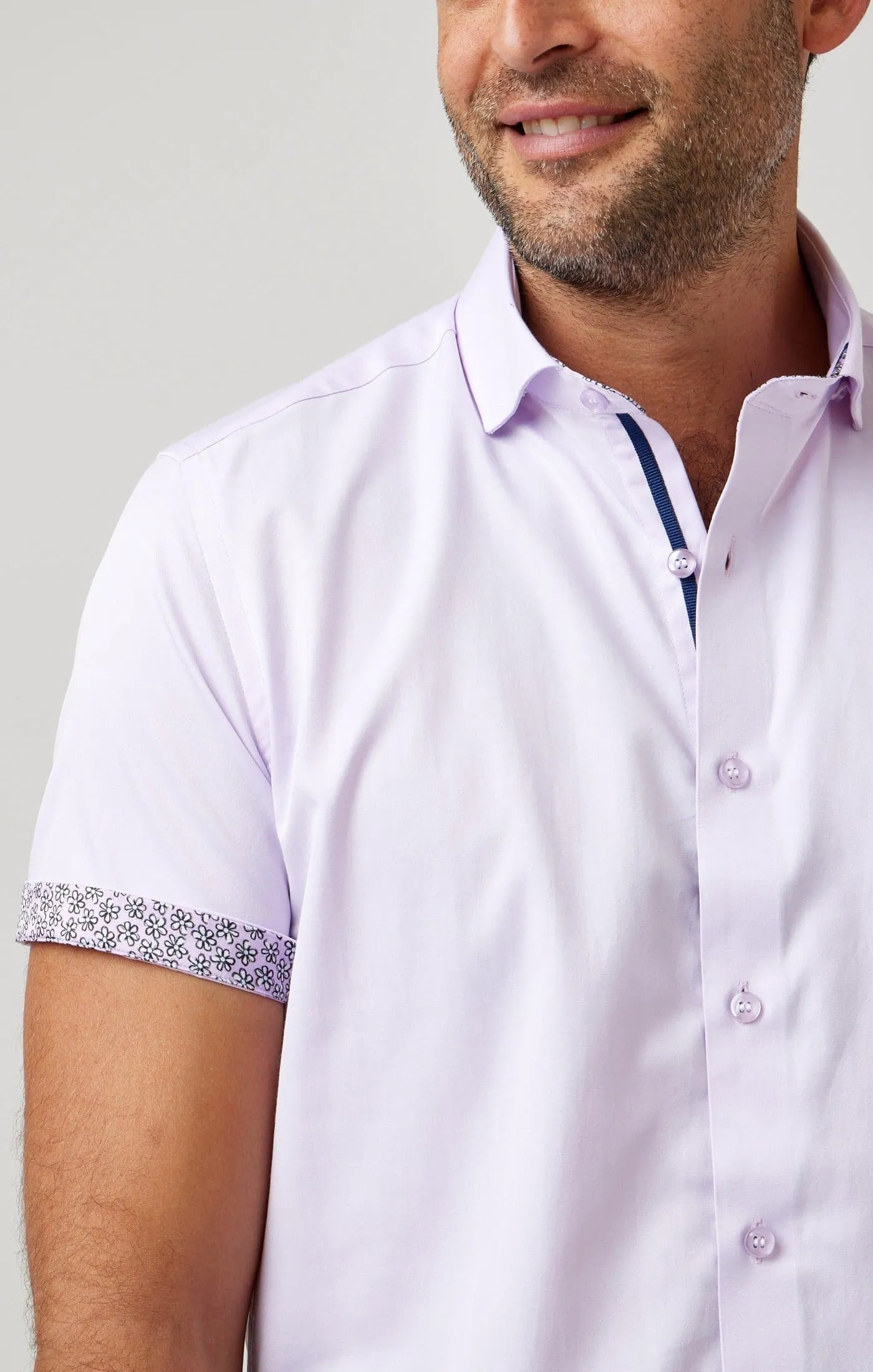 Lavender Solid Short Sleeve DryTouch® Shirt