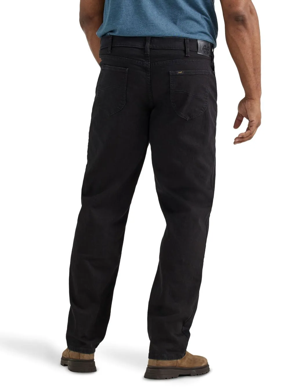 'Lee' Men's Legendary Relaxed Fit Straight Leg Jean - Overdye Black (Big & Tall)