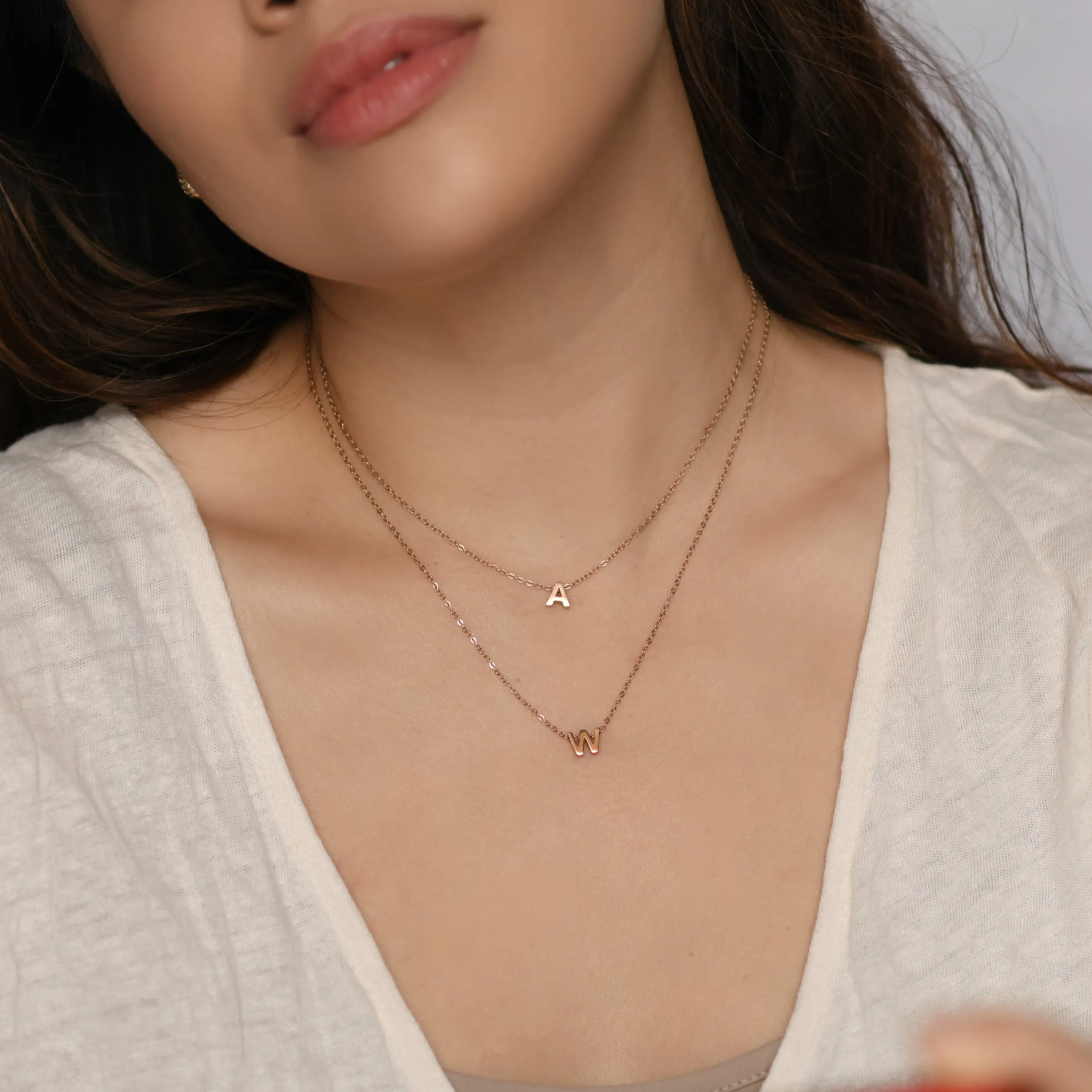 Love Letter Necklace | Rose Gold