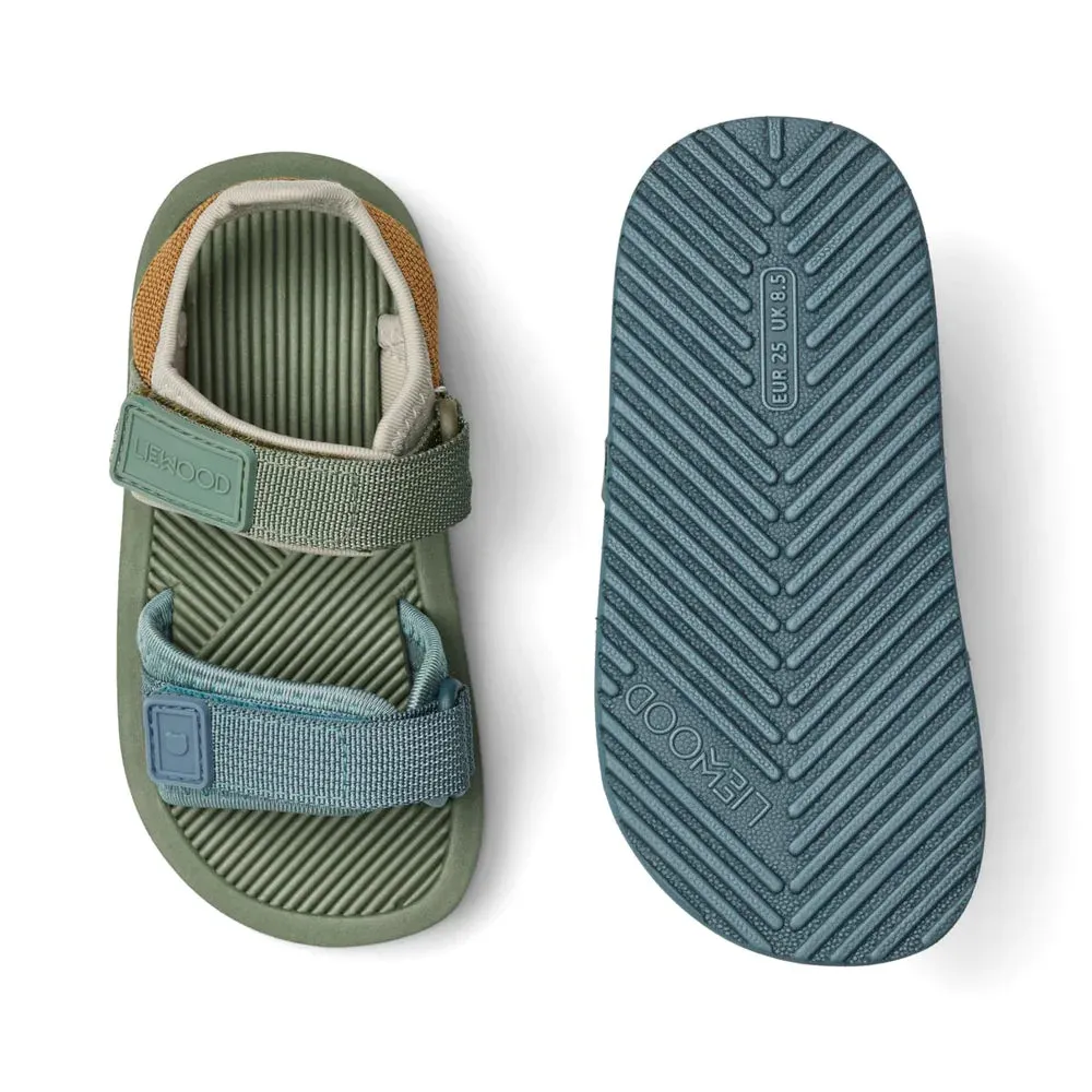 (LW14740) Liewood Monty Sandals - Hunter Green Mix