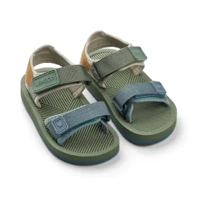 (LW14740) Liewood Monty Sandals - Hunter Green Mix