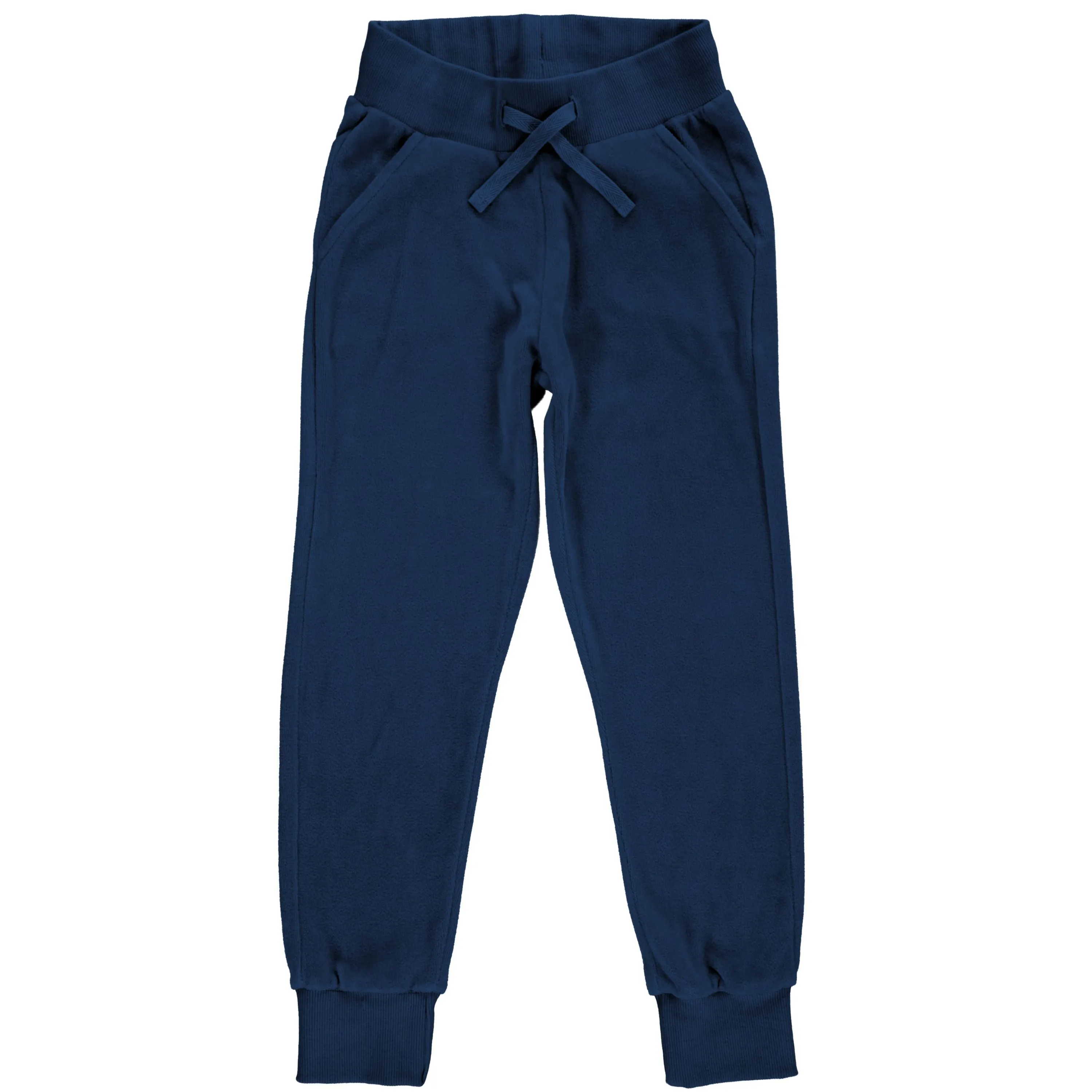 Maxomorra Navy Velour Sweatpants