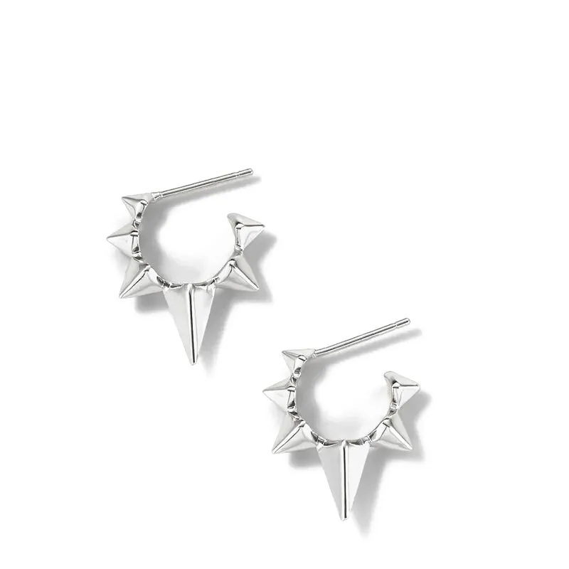 MELINDA MARIA | Gabriella Spiked Hoop Earrings