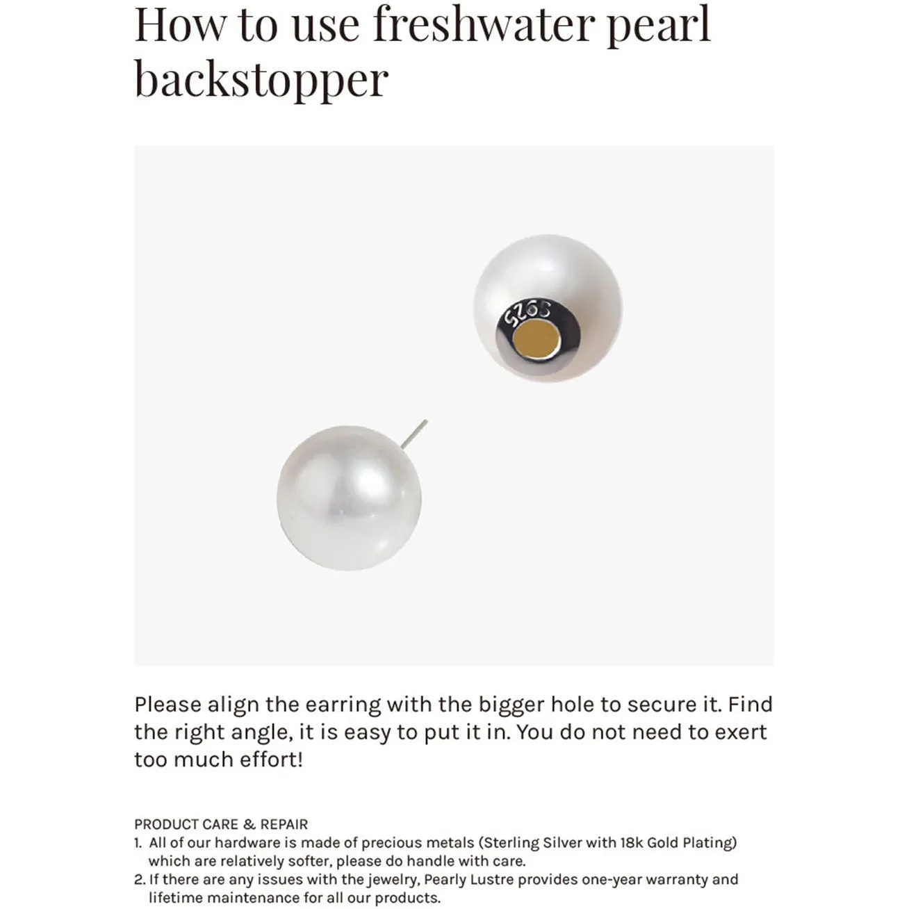 Merlion Freshwater Pearl Earrings WE00212 | New Yorker