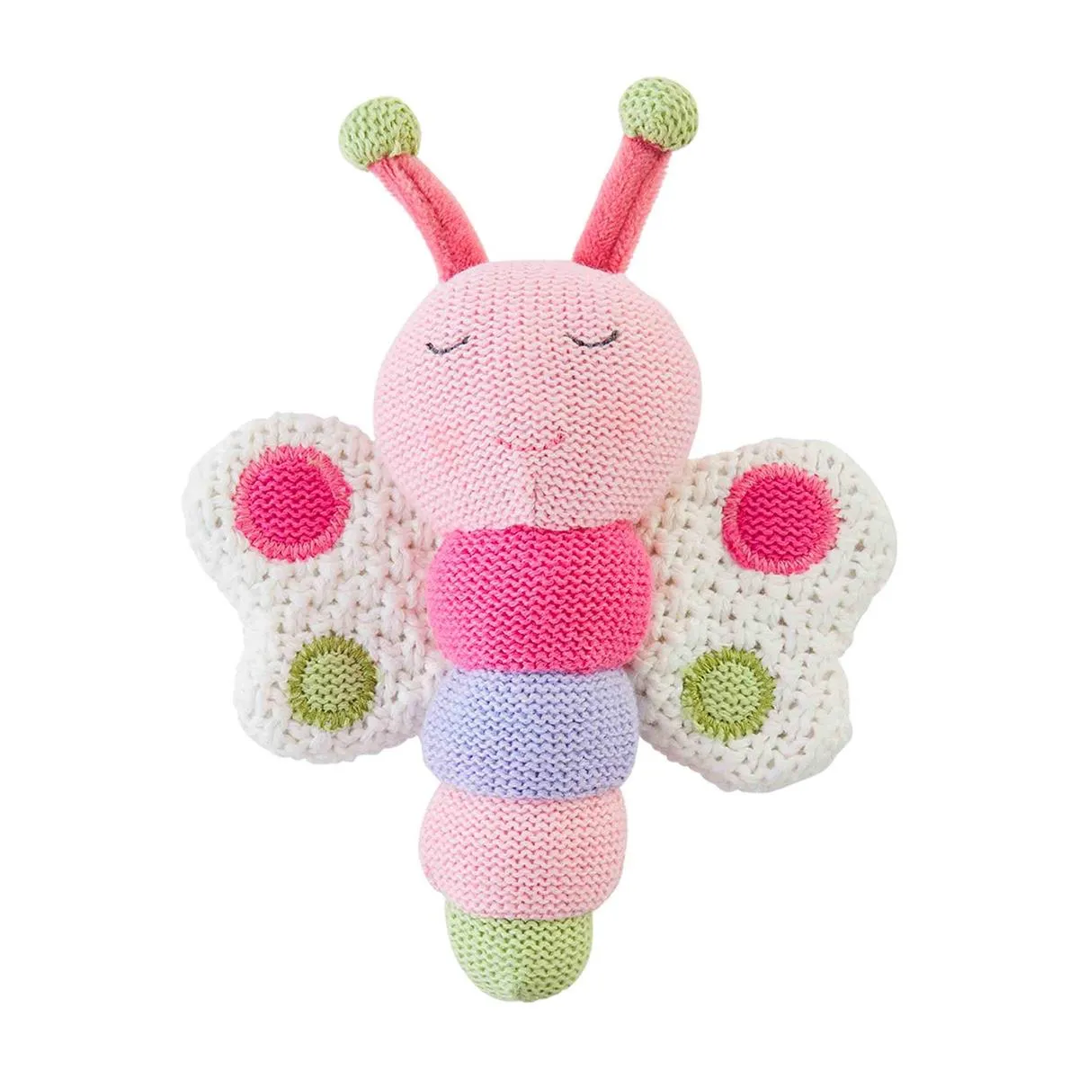 Mud Pie Garden Knit Rattle