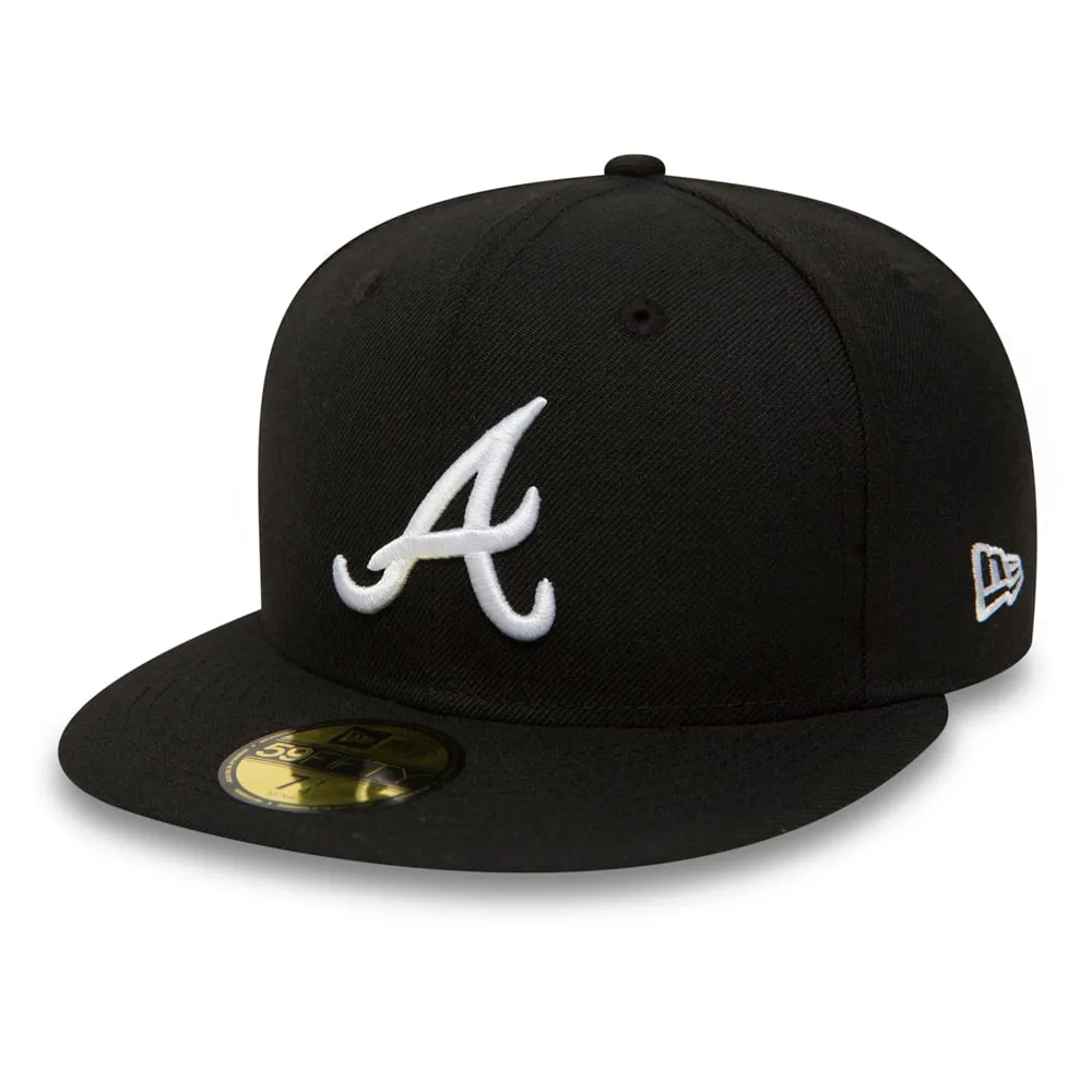 NEW ERA Atlanta Braves Essential Black 59FIFTY Fitted Cap