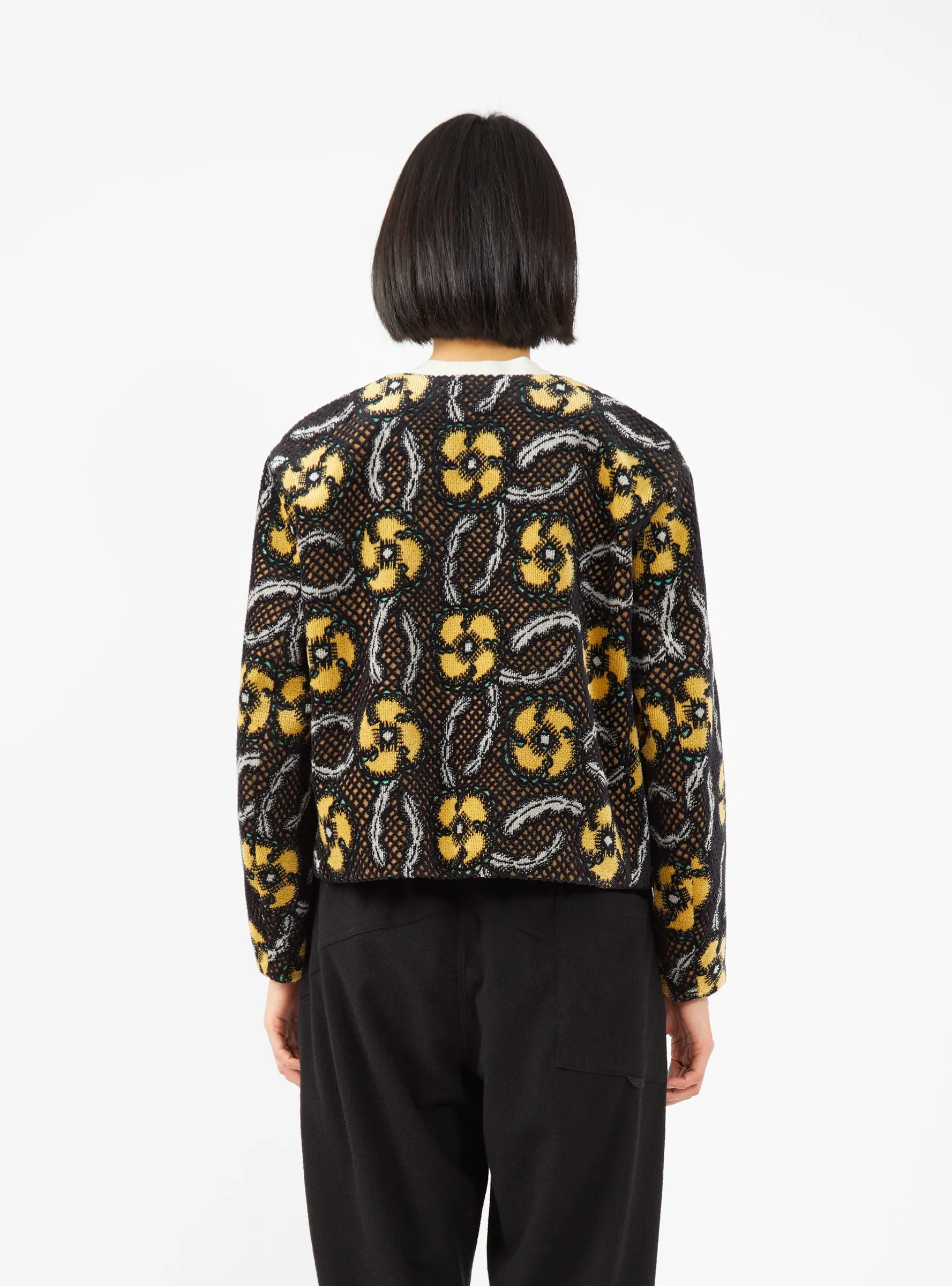 Northern Flower Jacket Black & Yellow